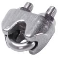 2mm 1/16 Inch Stainless Steel Wire Rope Cable Clamp Fastener 12pcs. 