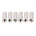 Threaded Sleeve Rod, High Strength M6x1.0 Round Coupling Nut Stainless Steel 20 Pcs for Mechanical Maintenance. 