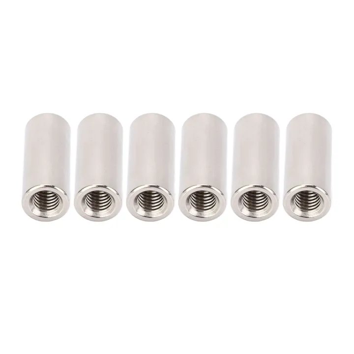 Threaded%20Sleeve%20Rod,%20High%20Strength%20M6x1.0%20Round%20Coupling%20Nut%20Stainless%20Steel%2020%20Pcs%20for%20Mechanical%20Maintenance%20-%20Image%205