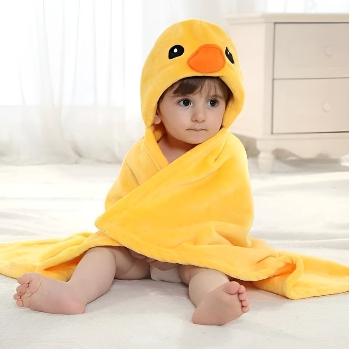Baby Bath Towel Girl Boy Baby Towel Newborn with Hood Cartoon Coral Fleece Infant Towels Blanket Newborn Baby Bathrobe