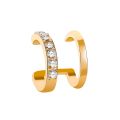 Fashion Double C Earrings Female Accessries No Pierced Ears 1Pc Simple Chic Earing Clip.