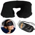 3 in 1 Travel Pillow Set - Black. 