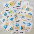 2023 20pcs Flash Cards Position Preposition English Learning Cards Early Educational For Children Memory Game Teacher Teaching Aids.