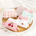 Cherry girl panties soft breathable pure cotton cute girl triangle pants medium waist women panties.