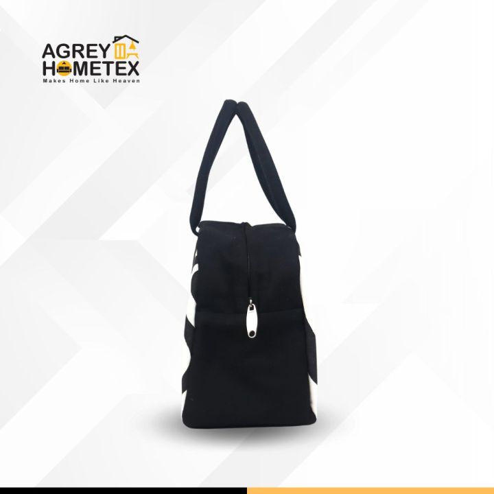 Lunch%20Carry%20Bag,%20Cotton%20Fabric,%20Black%20&%20White,%20(9.5%E2%80%B3x7.5%E2%80%B3x5%E2%80%B3)%20-%20Image%206