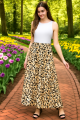 Traditional boho long floral skirt for woman. 