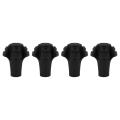 Four Pack of Extra Durable Rubber Replacement Tips (Replacement Feet/Paws / Ferrules/Caps) for Trekking Poles - Fits All Standard Hiking and Nordic Walking Poles. 