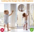 2PCS Advanced Child Door Lever Lock Unique Double Locks Design Baby Proofing Doors Locks - Door Bottom Sealing Strip. 