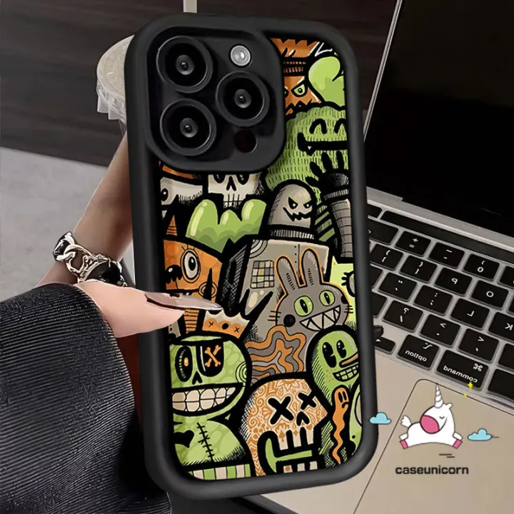 Cute%20Painting%20Kitten%20Case%20For%20Redmi%2013C%209%2012C%2010C%2012%209T%20A1%20A2%209A%209C%20NFC%20Note%2010%2011%209%2012%2010s%2011s%208%20Pro%20Max%20Poco%20M3%20X6%20C40%20Mi%2011%2012%20Lite%20Cartoon%20Trendy%20Brand%20Cool%20Little%20Monster%20Case%20-%20Image%203