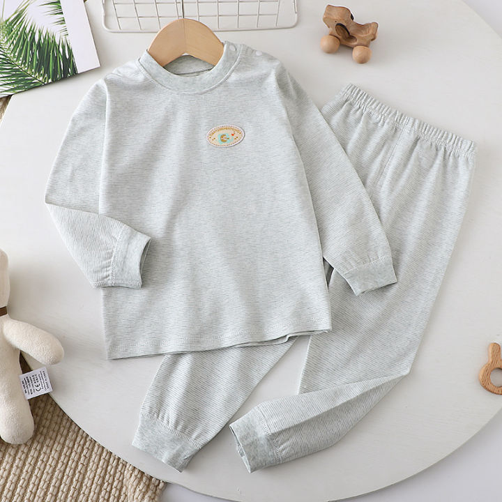 Colorful%20cotton%20suit%20boys%20and%20girls%20autumn%20clothes%20and%20pants%20Children's%20underwear%20set%20baby%20long%20sleeves%20and%20trousers%20One%20piece%20on%20behalf%20of%20the%20hair%20-%20Image%203