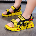 Boys sandals 2024 new summer medium and large children soft bottom non-slip little boy beach shoes trendy student children shoes. 