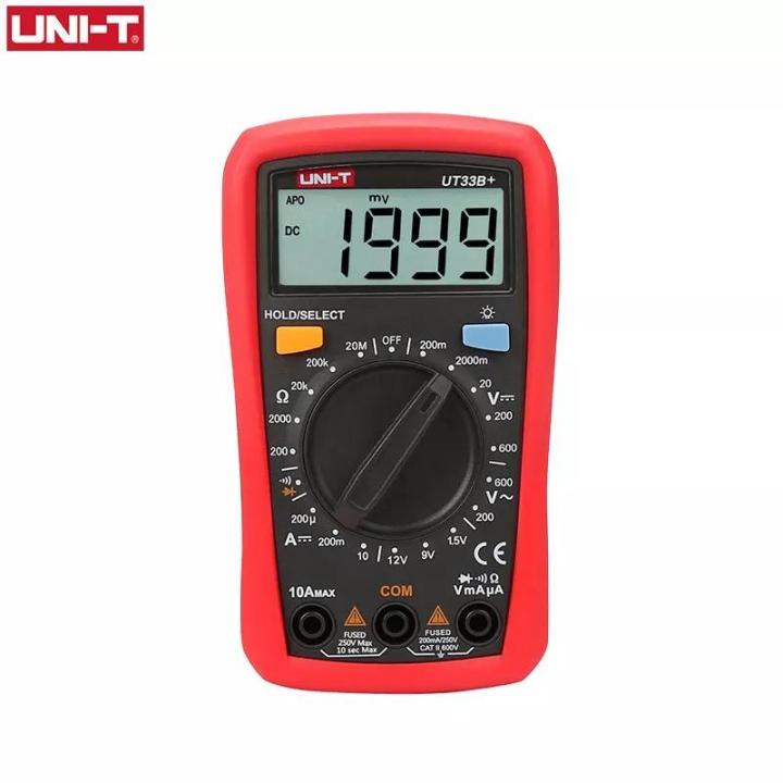 UNI-T%20UT33B+%20%20Digital%20Multimeter%20-%20Auto%20Backlight%20Off%20-%20Loud%20Buzzer%20-%20Ergonomically%20Designed%20Rotary%20Switch%20-%20Battery%20Tester%20-%20Image%202