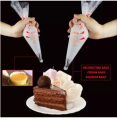 10 pcs Plastic Disposable Piping Bags Cake Cream Decorating- (Large Size).