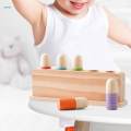 Wooden Peg Dolls for Boys Girls, 5 PCS Rainbow Wood Peg People Montessori Preschool Wood Rainbow Friend Educational Toys Learning Educational Toys.