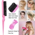 10pcs Hair Styling Comb Set Teasing Hair Brush Triple Teasing Comb Rat Tail Combs Edge Brush Hair Tail Tools Braid Tool Loop. 