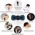 New Portable Mini Electric Neck Massager Back Body Portable With USB Charging Cable,EMS Electric Pulse Neck Massager Cervical Massage Patch Back Sticker Muscle Stimulator Portable Relief Pain Relax Massageador. 