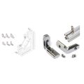 50Pcs Corner Bracket 2020 Series Profile Connector Set with 20Pcs T Slot L-Shape Interior Inside Corner Connector. 