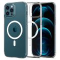 Spigen Ultra Hybrid Mag Back Cover Case for iPhone 13 Pro AND iPhone 13 (TPU + Poly Carbonate | White) iPhone 13 Pro Max.