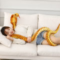 80/170/240cm Simulated Colorful Cobra Plush Toy Stuffed Animals Snakes Plushies Doll Funny Spoof Joke Soft Toys Home Decor.
