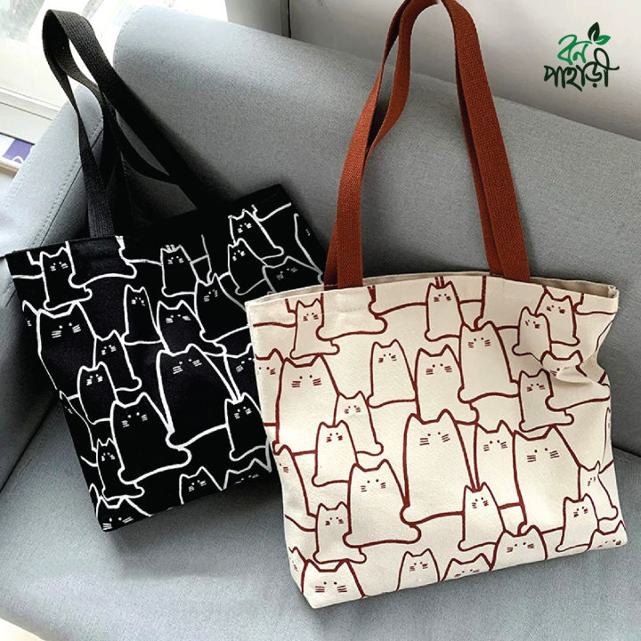 Trendy%20Top%20Handle%20Cute%20Panda%20Design%20White%20Color%20Tote%20Canvas%20Bag%20Shopping%20Bag%20/%20College%20/%20University%20Bag,%20Tote%20Bag,%20Canvas%20Bag%20with%20Zipper%20-%20Image%205