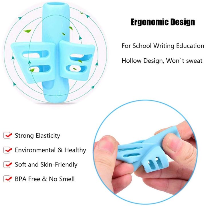 3Pcs/lot%20Pencil%20Handle%20Grips%20pen%20Holder%20Grip%20for%20Kids%20Hand%20writing%20Aid%20Trainer%20Posture%20Correction%20Pen%20Finger%20Holder%20-%20Image%207