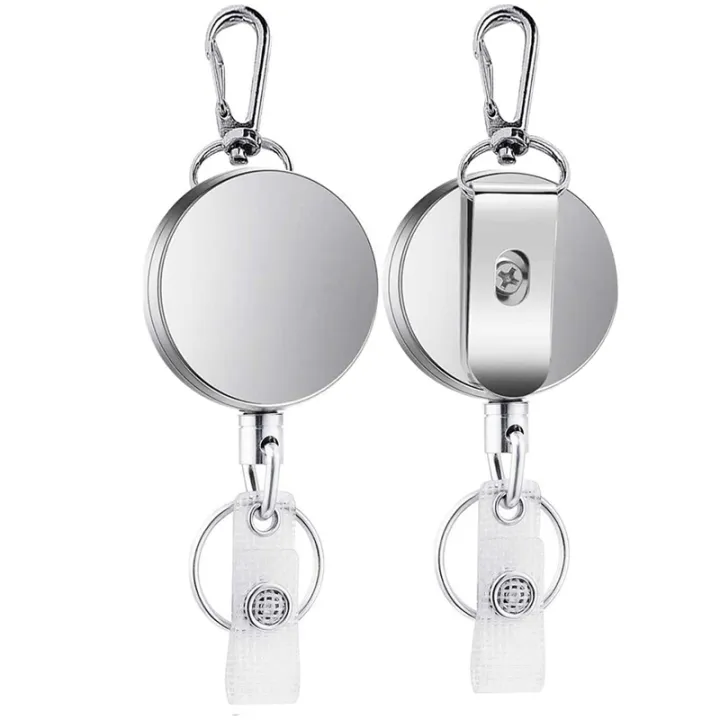 2Pcs%20Retractable%20Pull%20Key%20Ring%20ID%20Badge%20Lanyard%20Name%20Tag%20Card%20Holder%20Recoil%20Reel%20Belt%20Clip%20-%20Image%203
