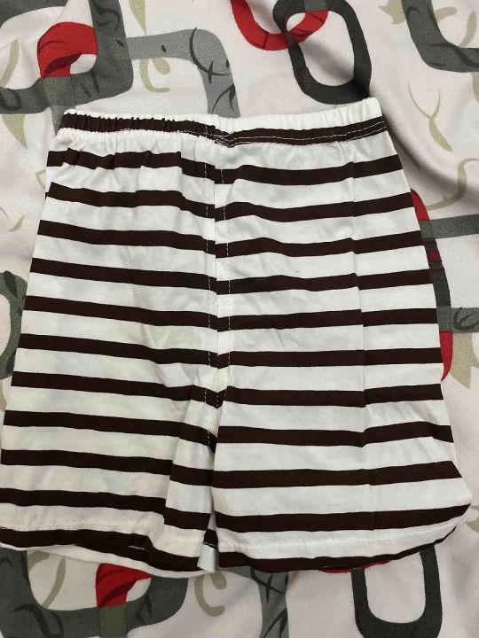 Toddler%20Child%20Baby%20Boys%20Girls%20Short%20Sleeve%20Cartoon%20Tops%20Shirt+Pants%20Outfits%20Set%20Baby%20Bow%20-%20Image%203