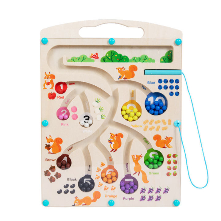 Children's%20Montessori%20Early%20Education%20Wooden%20Maze%20Magnetic%20Pen%20Moving%20Beads%20Color%20Cognitive%20Digital%20Classification%20Counting%20Board%20-%20Image%208