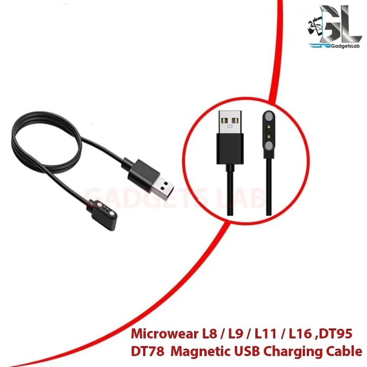 Microwear L8 / L9 / L11 / L16 / DT78/DT98/DT95/DTX General Purpose Magnetic USB Charging Cable