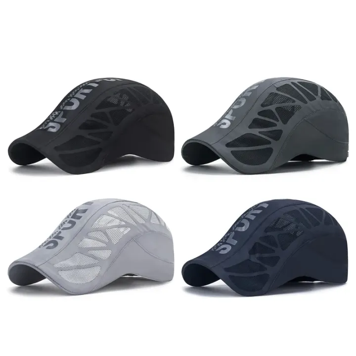 Men%20Quick%20Dry%20Hat%20Golf%20Driving%20Cycling%20Sports%20Letter%20Print%20Newsboy%20Flat%20Ivy%20Summer%20Baseball%20Caps%20Breathable%20Net%20Mesh%20Sunhat%20-%20Image%202