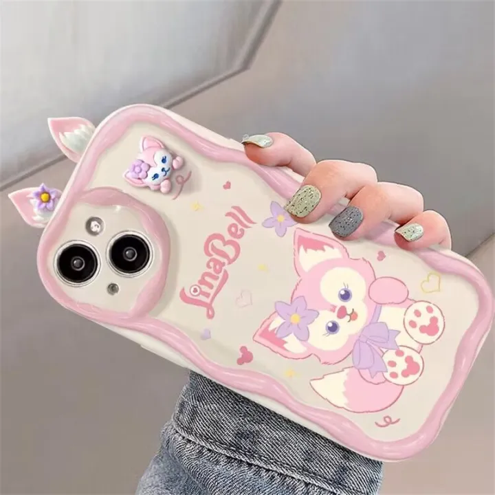 Phone%20Case%20For%20Redmi%20Note%2012%20Plus%205G%2012%2012S%2010%2010T%2011T%205G%2010S%2011S%208%209%20POCO%20M3%20M4%20Pro%20Back%20Cover%20Casing%20Angel%20Eyes%20Cute%203D%20Doll%20Ears%20Cartoon%20LinaBell%20StellaLou%20Cartoon%20Fashion%20Soft%20Trendy%20Silicone%20Anti-falling%20Shockproof%20Wavy%20Edge%20-%20Image%205