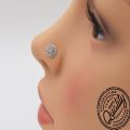 L Shape Zircon Stone Nose Pin for Girls Elegant Modern Style.