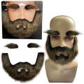 False Eyebrow and Beard Set Costume Women Men Makeup Fake Mustache for Operas Stage Performance. 