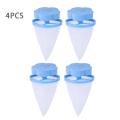 4pcs Mesh Pocket Easy Clean For Washing Machine Filter Bag Floating Hair Catcher.