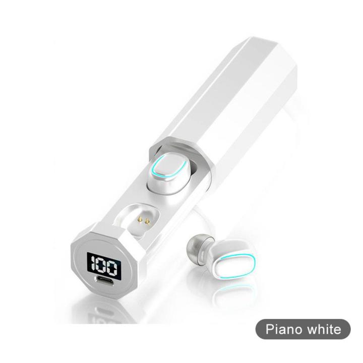 New 8d hifi bluetooth 5.0 cvc8.0 noise reduction stereo wireless tws bluetooth headset led display headset waterproof dual headphones with charging case charging case