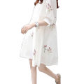 2023 Loose Summer Maternity Dresses Cotton Blouses Shirts Pregnant Dress Pregnancy Dress Maternity Clothes for Pregnant Women.