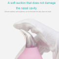 Water drop type newborn baby supplies medical PVC nasal aspirator pump Nose cleaner type cold and snot cleaning silicone head elevator.