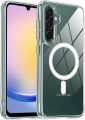 Samsung Galaxy A56/A36 / A15 / A14/ A16/ A17 / A52 / A35 Anti Yellow Phone Case Magsafe Clear Case Animation Magnetic Suffering Mobile Transparent Phone Back Cover.