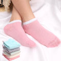 1/5pairs New Sweet Cute Macaron Color Invisible Casual Breathable Boat Socks For Women.