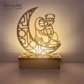 Eid Mubarak Wood Ornament Ramadan Festival Islam Muslim Party Decor Supplies Eid and Ramadan Home Decoration Kareem Eid Al-Adha. 