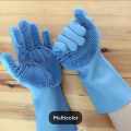 Silicone Dish Washing Kitchen Hand Gloves- Multicolor - Hand Gloves - Hand Gloves - Hand Gloves.
