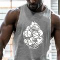 Fashion Cotton Sleeveless Shirts TaTop Men Fitness Shirt Mens Singlet Bodybuilding Workout Gym Vest Fitness Men. 