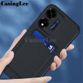 For itel Power 55 case Soft Card Holder Slot Silicone Wallet Cover For itel Power 55 5G Back Cover Phone Cases.