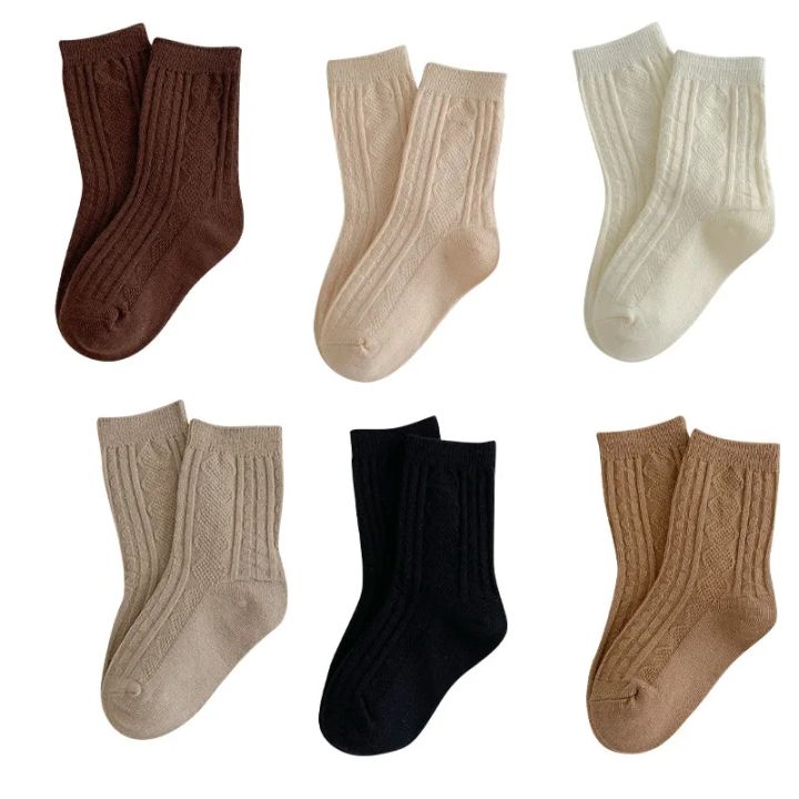 Retro%20Style%20Socks%20for%20Kids,%20Korean%20Solid%20Color%20Milk%20Tea%20and%20Coffee%20Color%20Cotton%20Sock%20for%20Children%20Boy%20Girl%20-%20Image%206