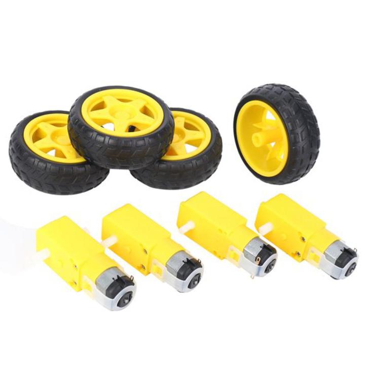 AEDIKO TT Motor DC 3-6V Gearbox With Wheels - Geared Motor For Arduino Robot Smart Car DIY - View #3