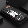 Hontinga for Infinix Hot 12 Back Cover New Anime Naruto Side Design Case Square Edg Silicone Phone Case.