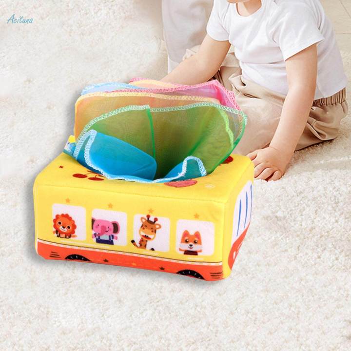 Baby Tissue Box Preschool Tissue Box Toy for Baby Girls Toddlers