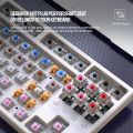 Group Vertical K87 Gaming Keyboard 3-mode Connection Hot Swappable Rgb Backlit Ergonomics Mechanical Keyboard For Laptop Pc.