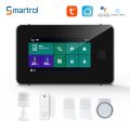 Smartrol Security Alarm System Tuya Smart GSM Alarm Sensor Kit Wireless WIFI Home Burglar Alarm Motion Smoke Door Window Sensor.