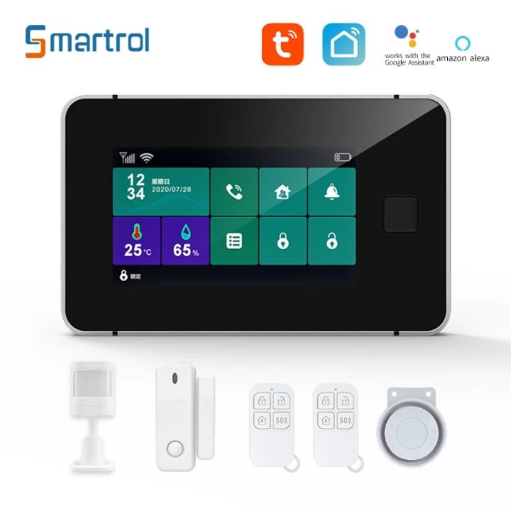Smartrol Security Alarm System Tuya Smart GSM Alarm Sensor Kit